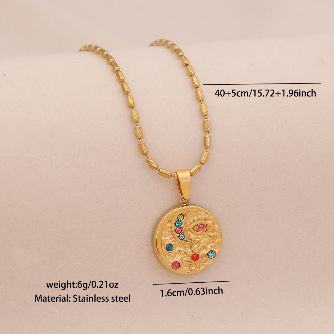 Celestial Glow Zircon Necklace