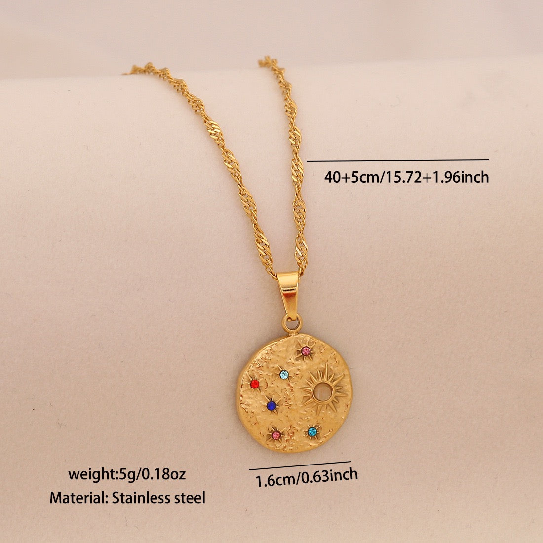Celestial Glow Zircon Necklace