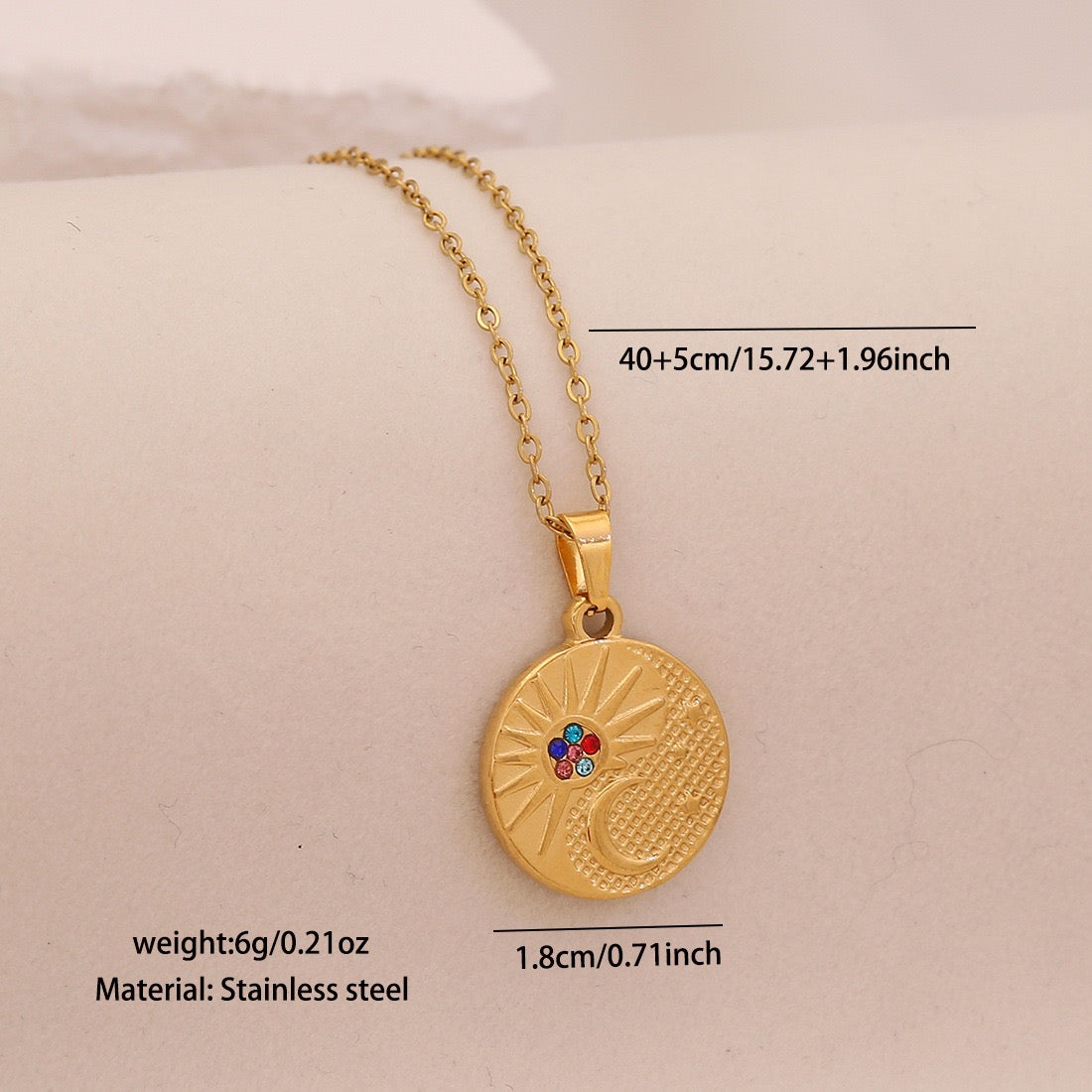 Celestial Glow Zircon Necklace