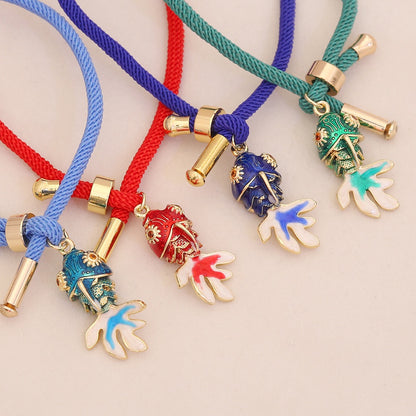 Golden Koi Adjustable Charm Bracelet