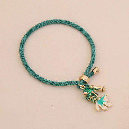 Golden Koi Adjustable Charm Bracelet
