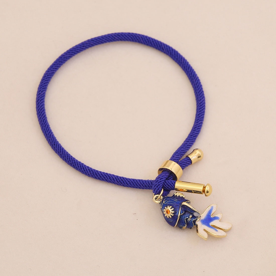 Golden Koi Adjustable Charm Bracelet