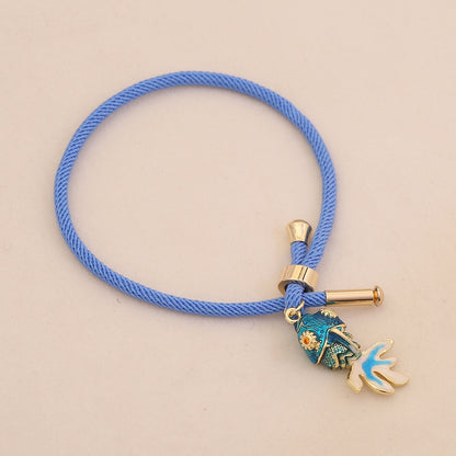 Golden Koi Adjustable Charm Bracelet