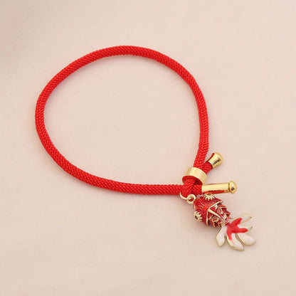 Golden Koi Adjustable Charm Bracelet