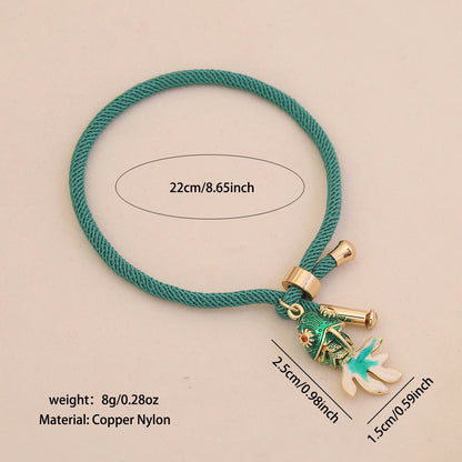 Golden Koi Adjustable Charm Bracelet