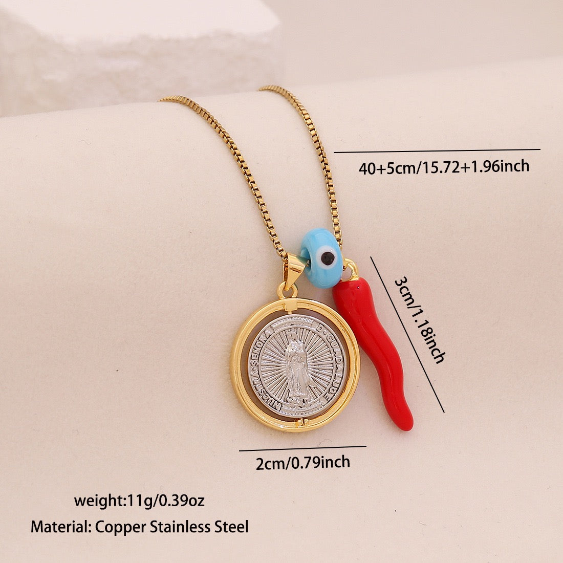 Divine Flame Protection Necklace