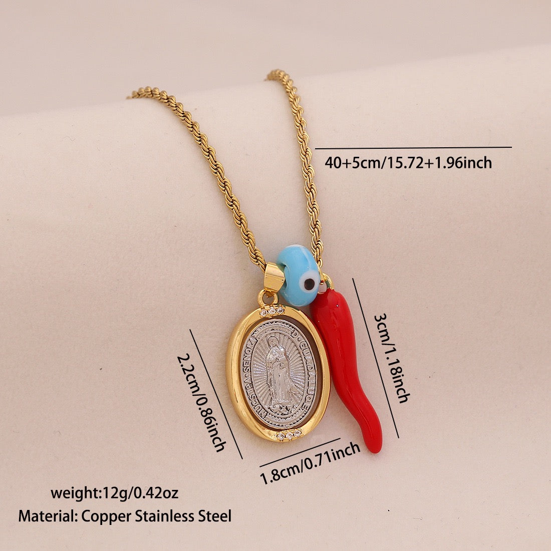 Divine Flame Protection Necklace