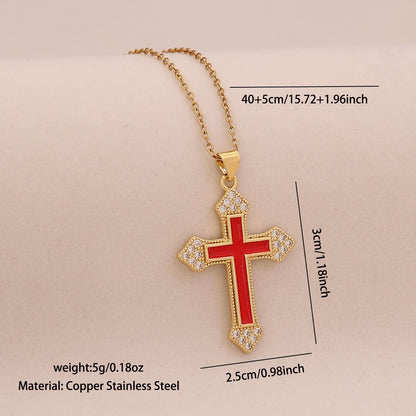 Crimson Rose Heart Necklace