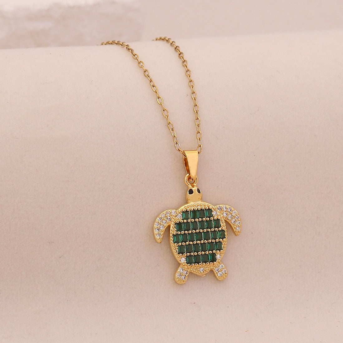 Rainbow Tide Sea Turtle Necklace