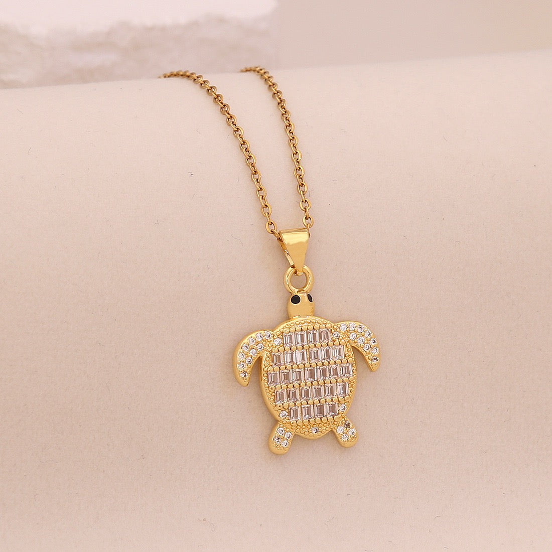 Rainbow Tide Sea Turtle Necklace