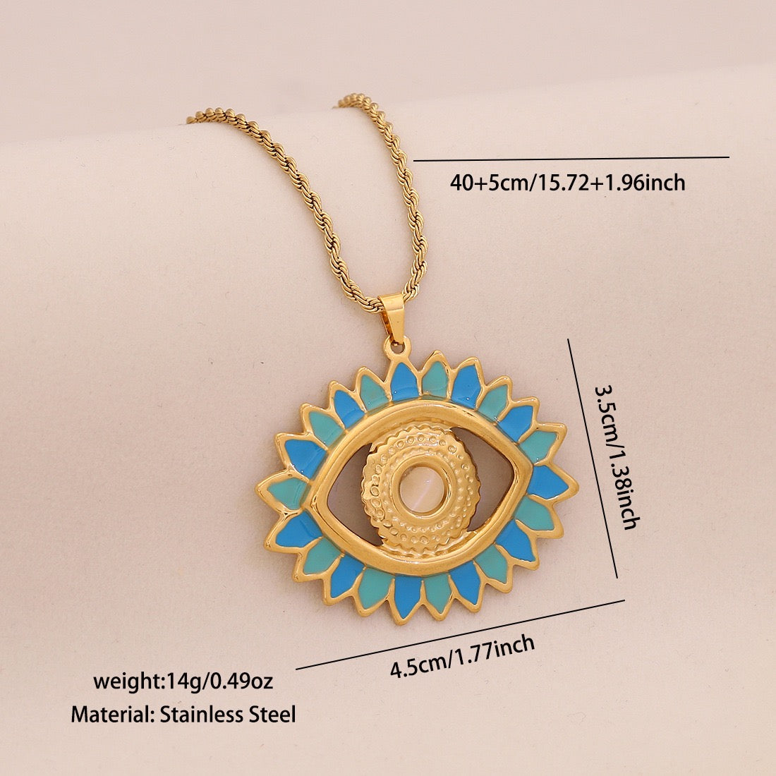 Mystic Eye Statement Necklace Set