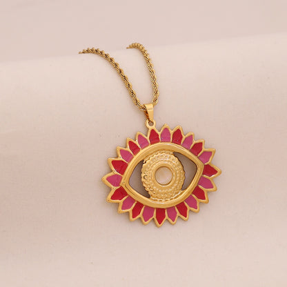 Mystic Eye Statement Necklace Set