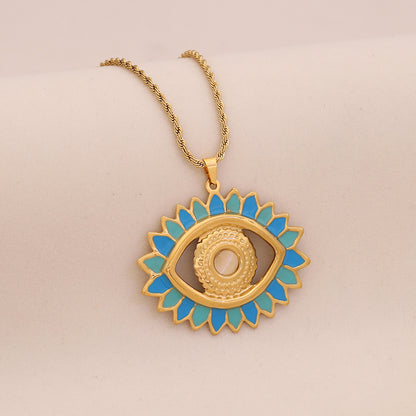 Mystic Eye Statement Necklace Set