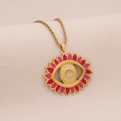 Mystic Eye Statement Necklace Set