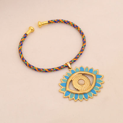 Mystic Eye Statement Necklace Set