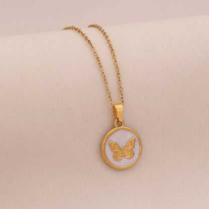 Enchanted Butterfly Enamel Necklace