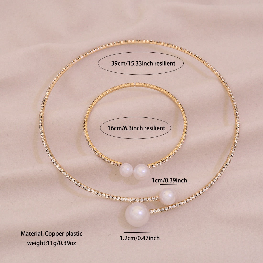 Luna Pearl Necklace Set