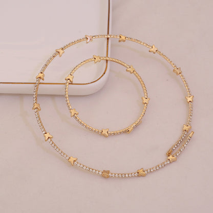 Radiant Claw Rhinestone Choker Set