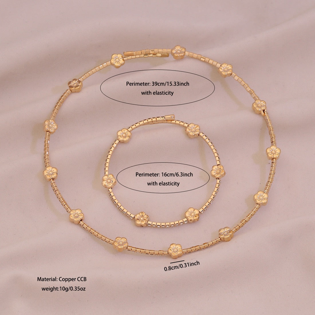 Radiant Claw Rhinestone Choker Set