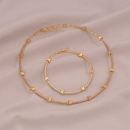 Radiant Claw Rhinestone Choker Set