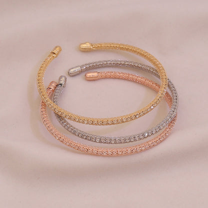 Lustre Glow Rhinestone Cuff Set