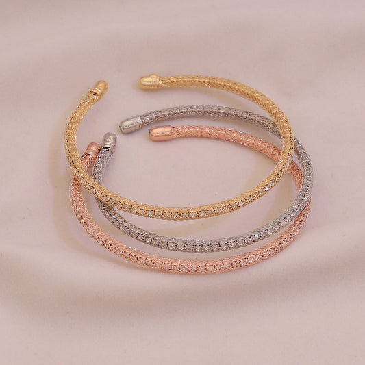 Lustre Glow Rhinestone Cuff Set