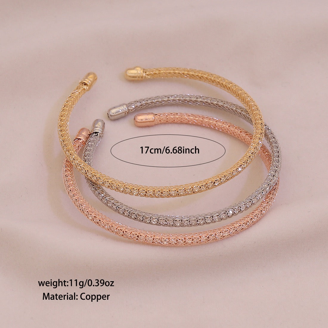 Lustre Glow Rhinestone Cuff Set