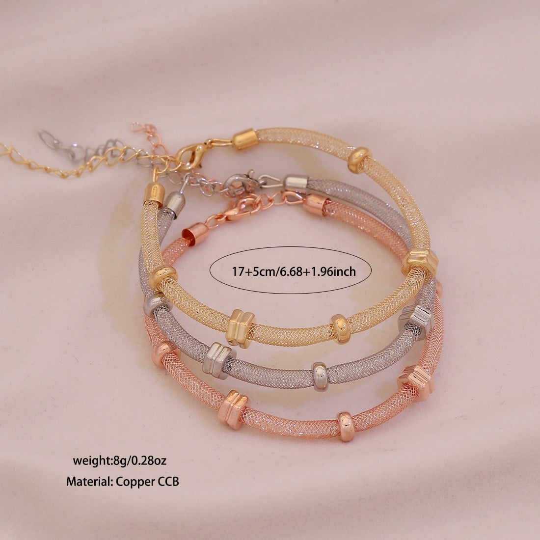 Lustre Glow Rhinestone Cuff Set