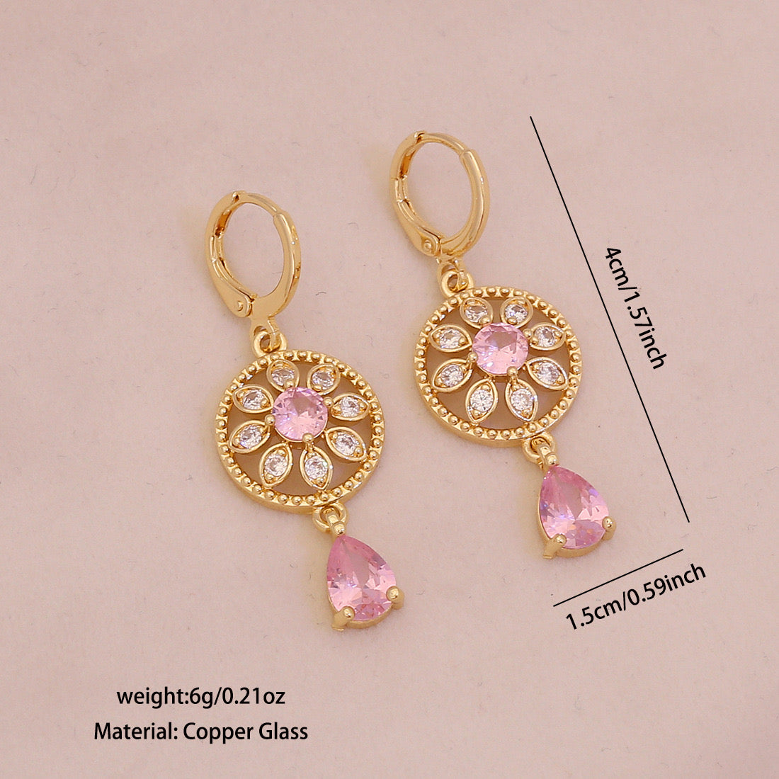 Vintage Teardrop Filigree Earrings