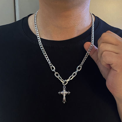 Titan Cross Cuban Chain Necklace