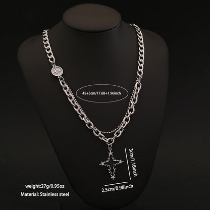 Titan Cross Cuban Chain Necklace