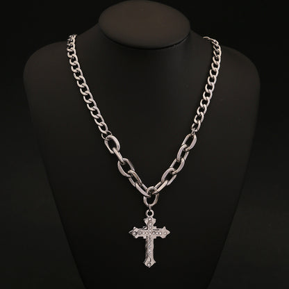 Titan Cross Cuban Chain Necklace