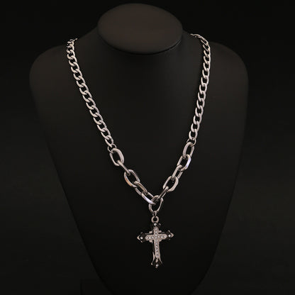 Titan Cross Cuban Chain Necklace