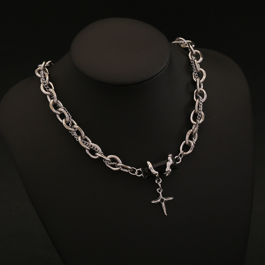 Titan Cross Cuban Chain Necklace