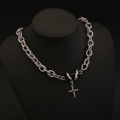 Titan Cross Cuban Chain Necklace