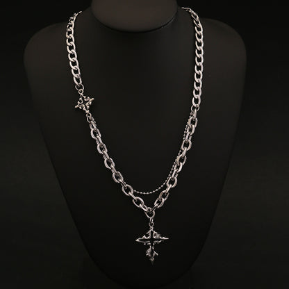 Titan Cross Cuban Chain Necklace