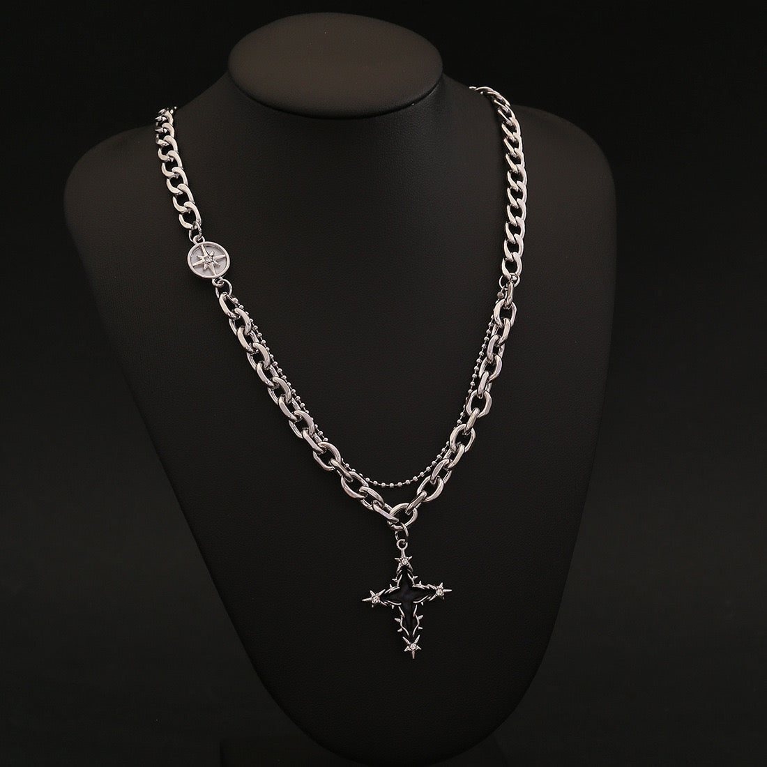 Titan Cross Cuban Chain Necklace