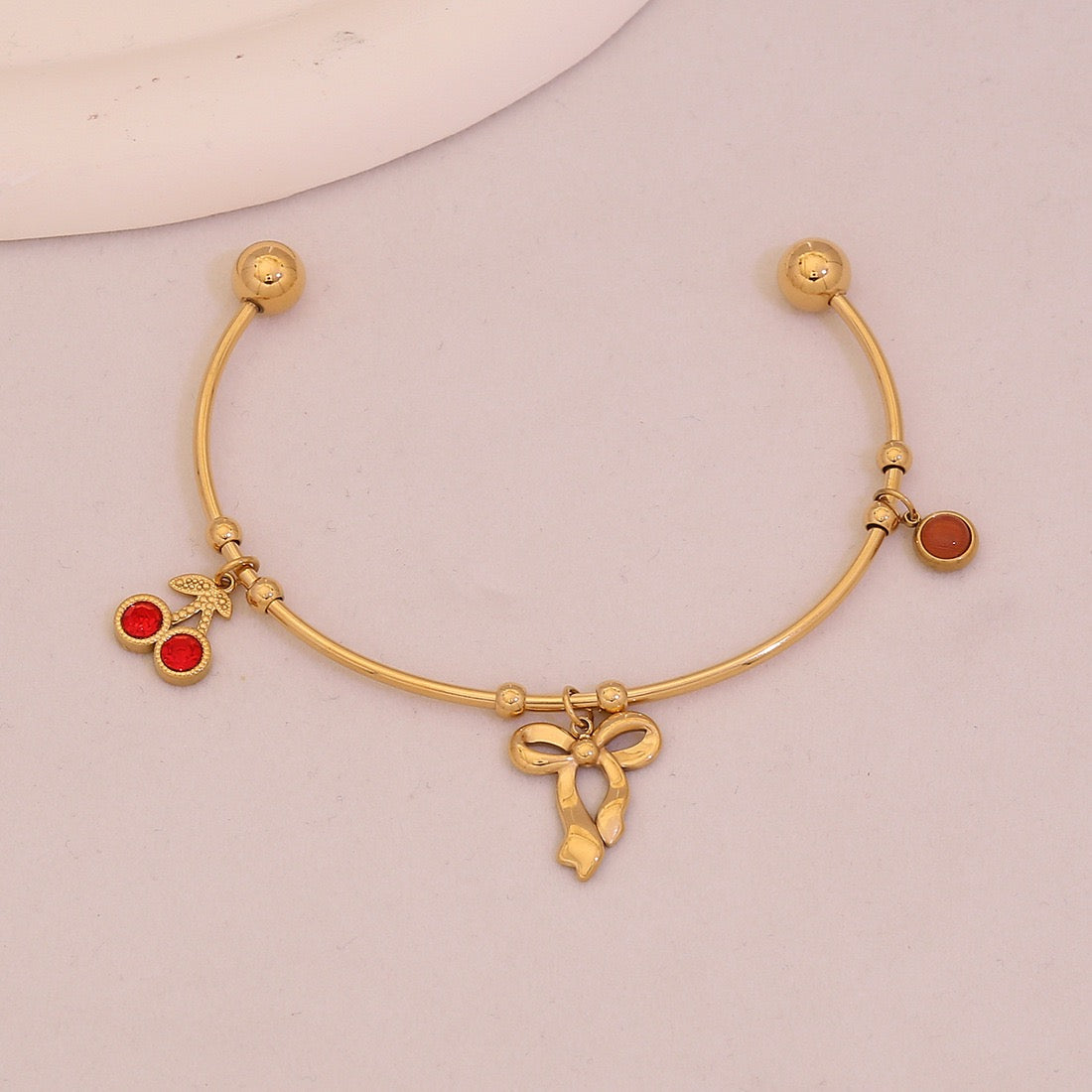 Blooming Heart Charm Bracelet