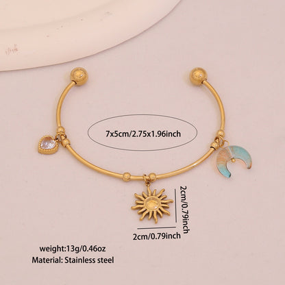 Blooming Heart Charm Bracelet