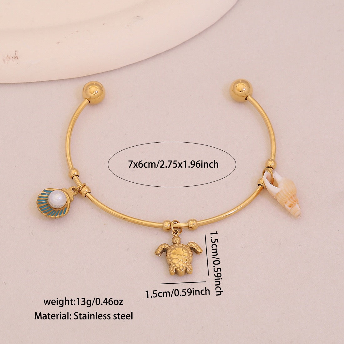 Blooming Heart Charm Bracelet