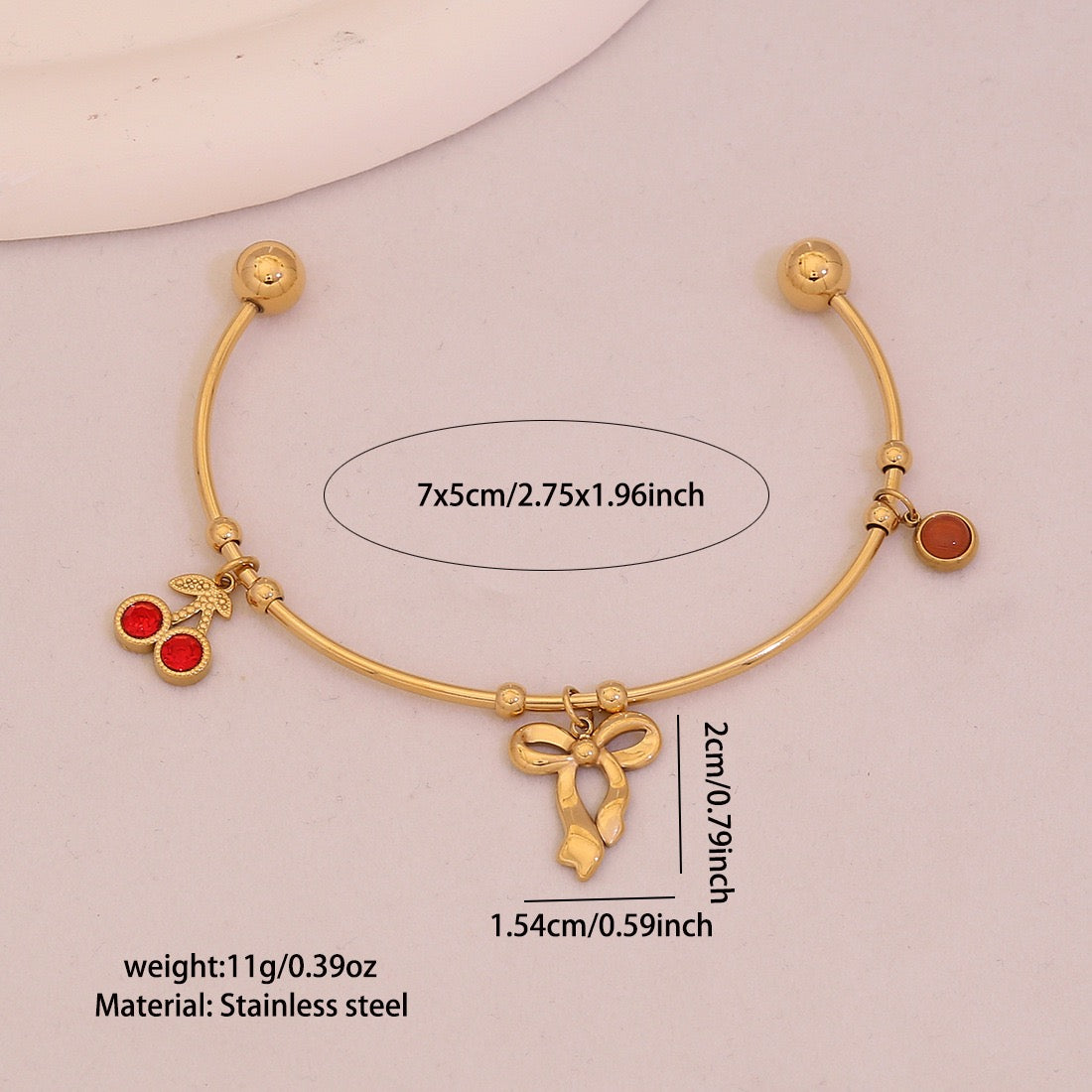 Blooming Heart Charm Bracelet