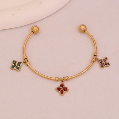 Blooming Heart Charm Bracelet