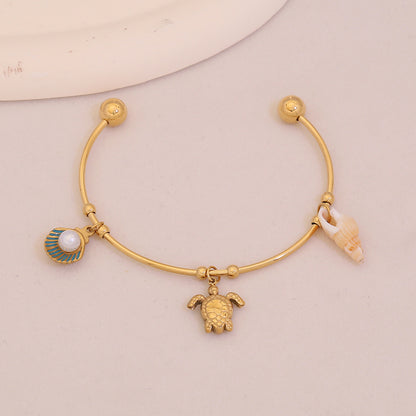 Blooming Heart Charm Bracelet