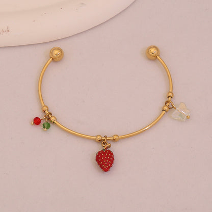 Blooming Heart Charm Bracelet