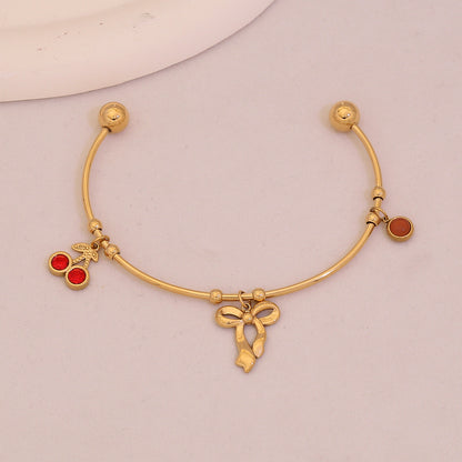 Blooming Heart Charm Bracelet