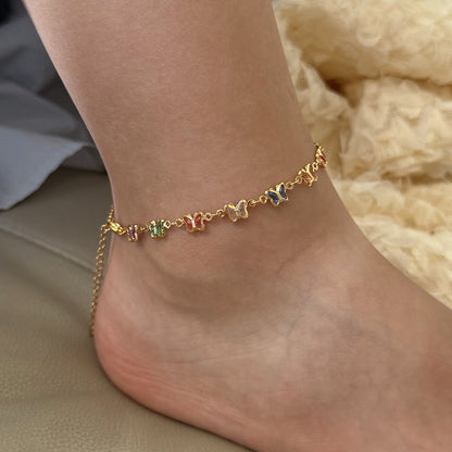 Whimsical Charm Crystal Anklet