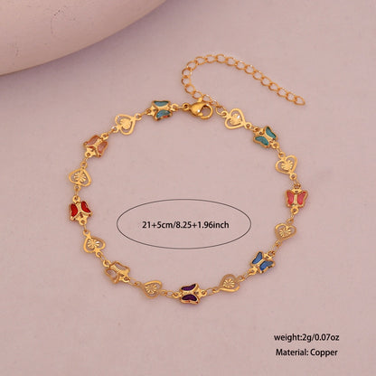 Whimsical Charm Crystal Anklet