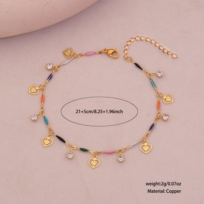 Whimsical Charm Crystal Anklet