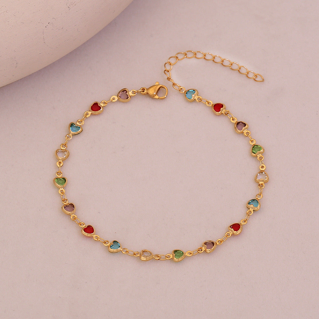 Whimsical Charm Crystal Anklet