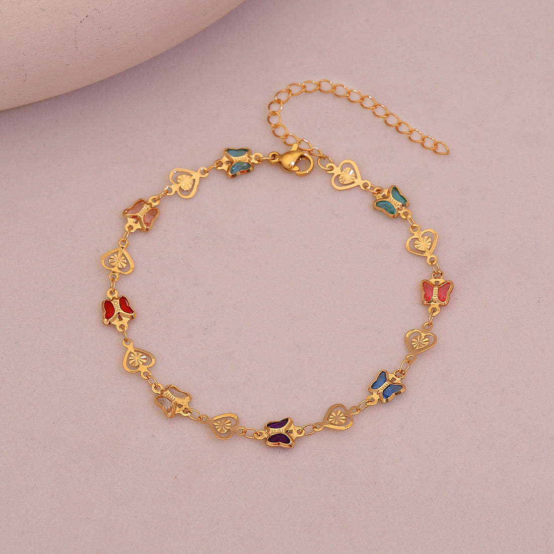 Whimsical Charm Crystal Anklet